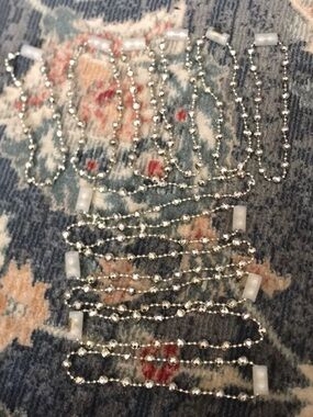 12 Delicate Silver Bead Chain Bracelets - Women's Jewelry